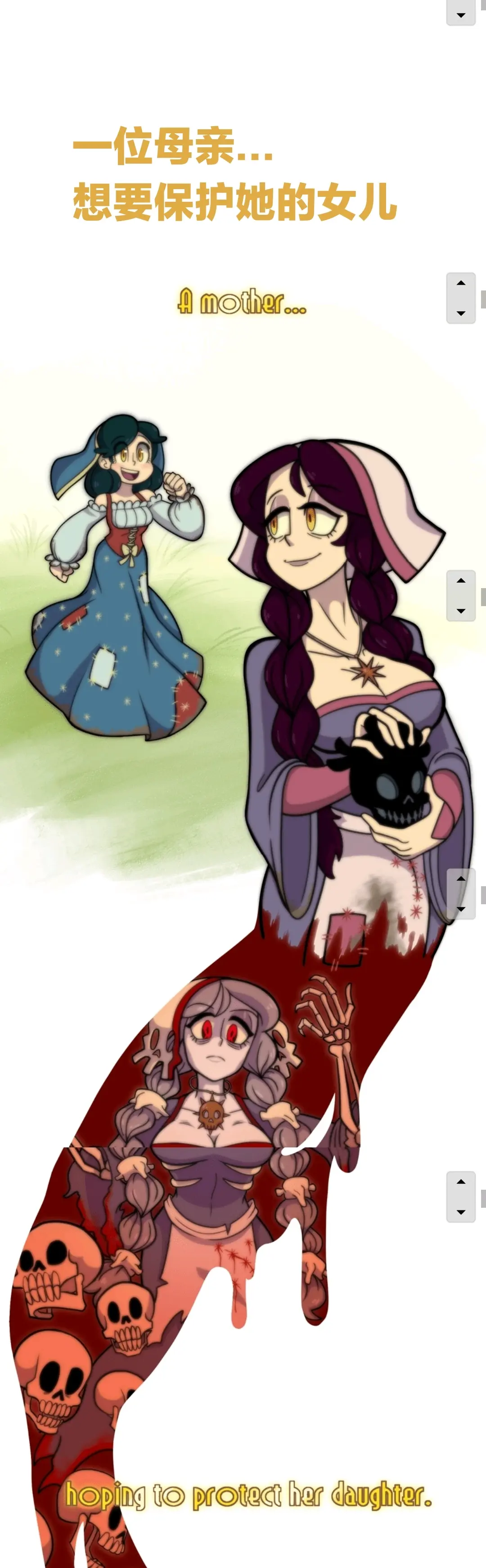 骷髅女孩官方漫画:第0章 起源故事(个人汉化)