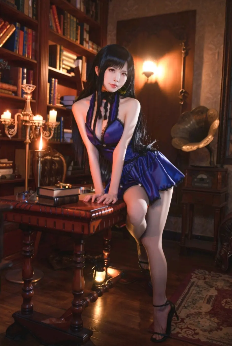 水淼aqua Cos蒂法 礼服 哔哩哔哩