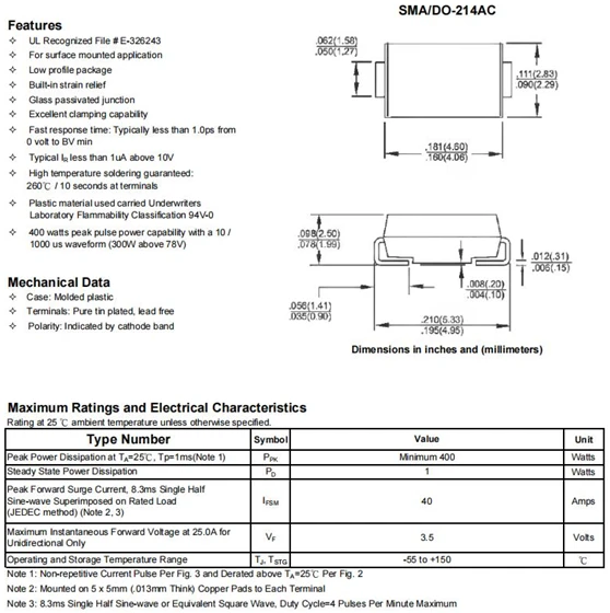 萨科微瞬态抑制二极管SMAJ5.0A的广泛应用 - 哔哩哔哩