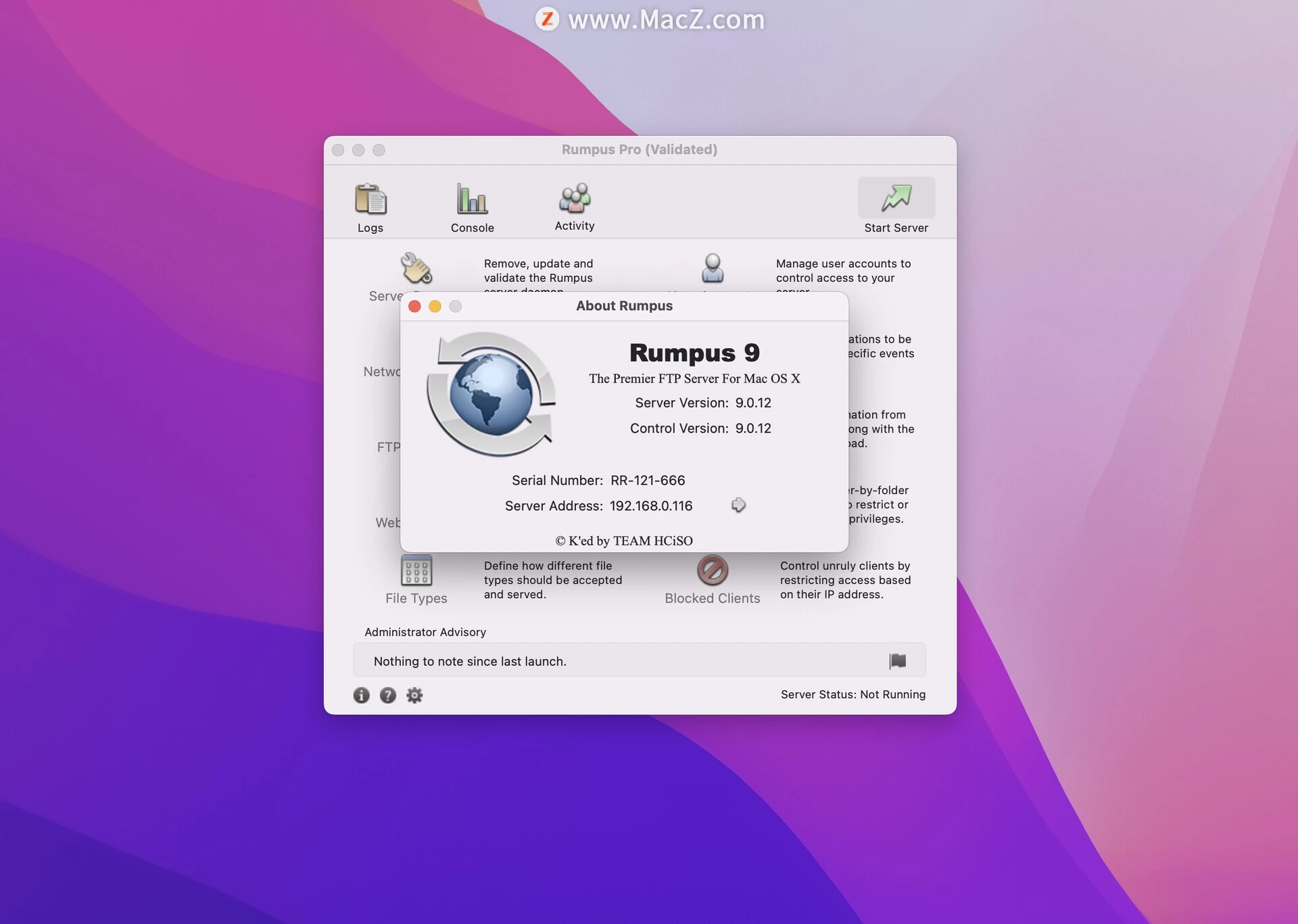 rumpus pro mac