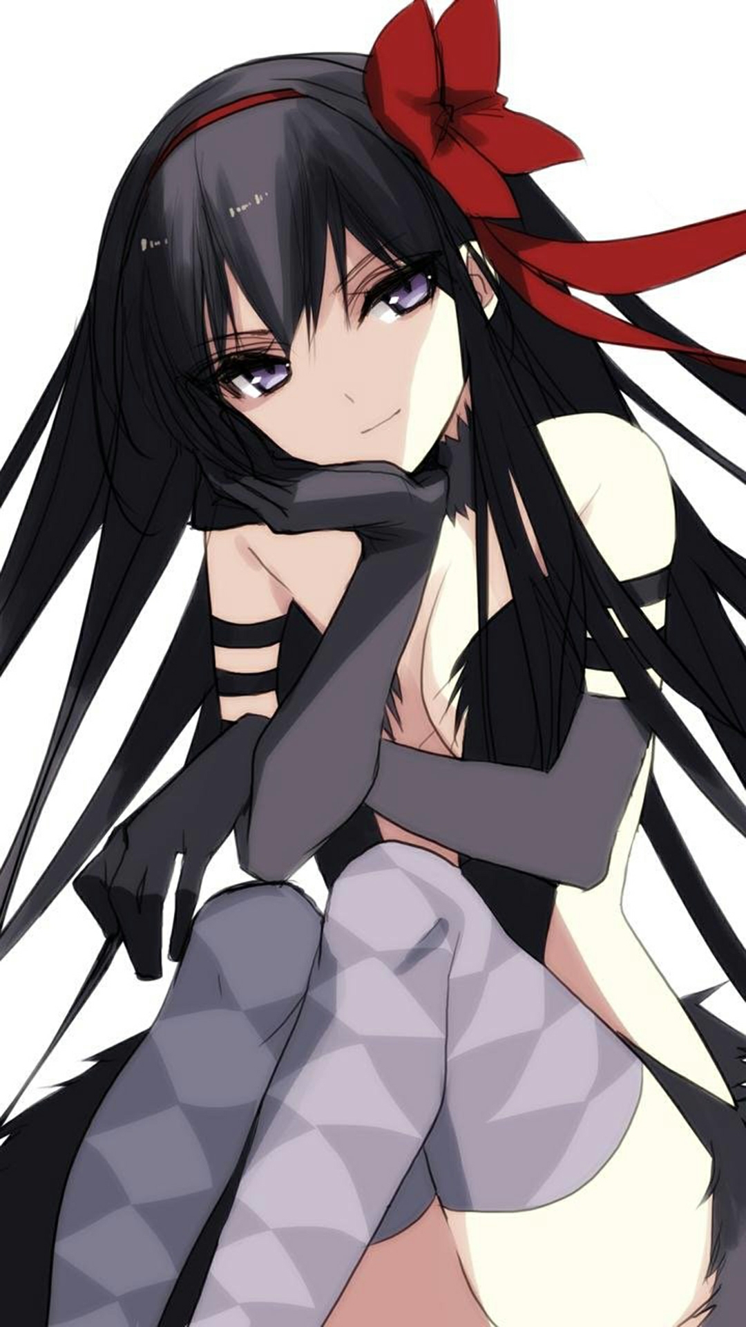 唯美动漫枫叶少女图片