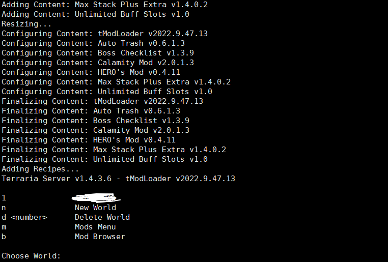 Tmodloader linux 