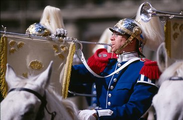 现代瑞典骑兵中的号手