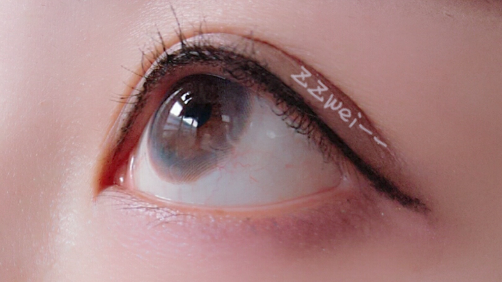 美瞳试色之mochi粉灰棕绿蓝