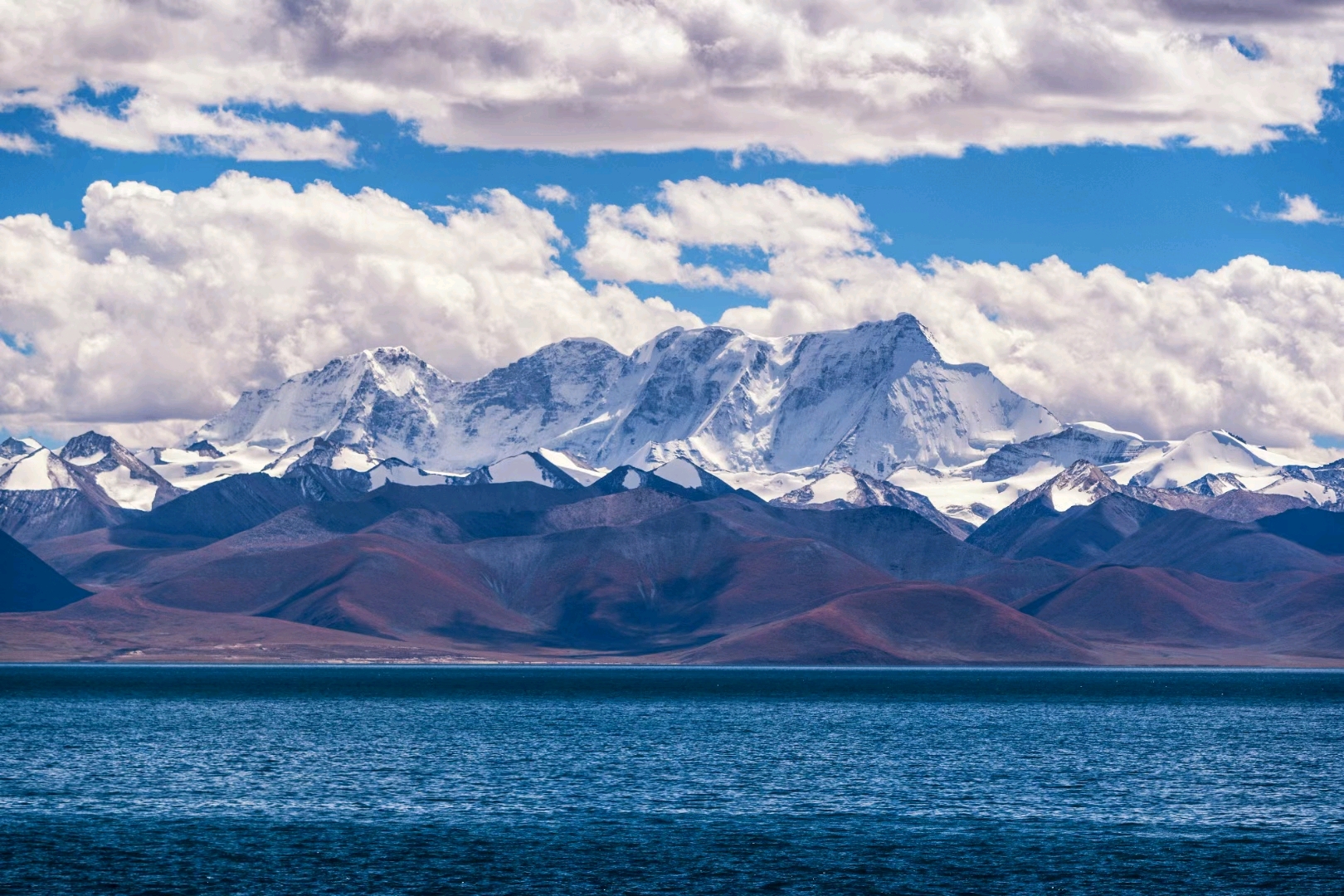 藏海花雪山圣湖图片图片