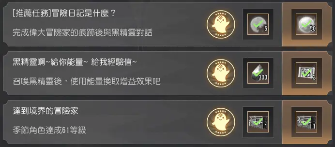 黑色沙漠台服秋季服 做任务升61流程 哔哩哔哩