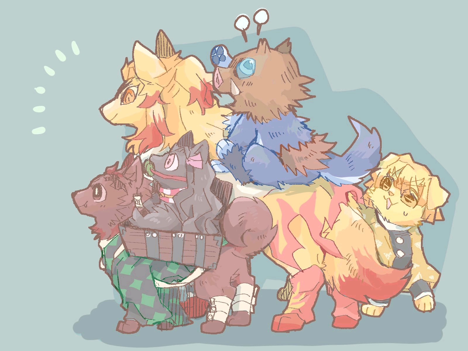 变身毛茸茸兽化插画特辑20210314