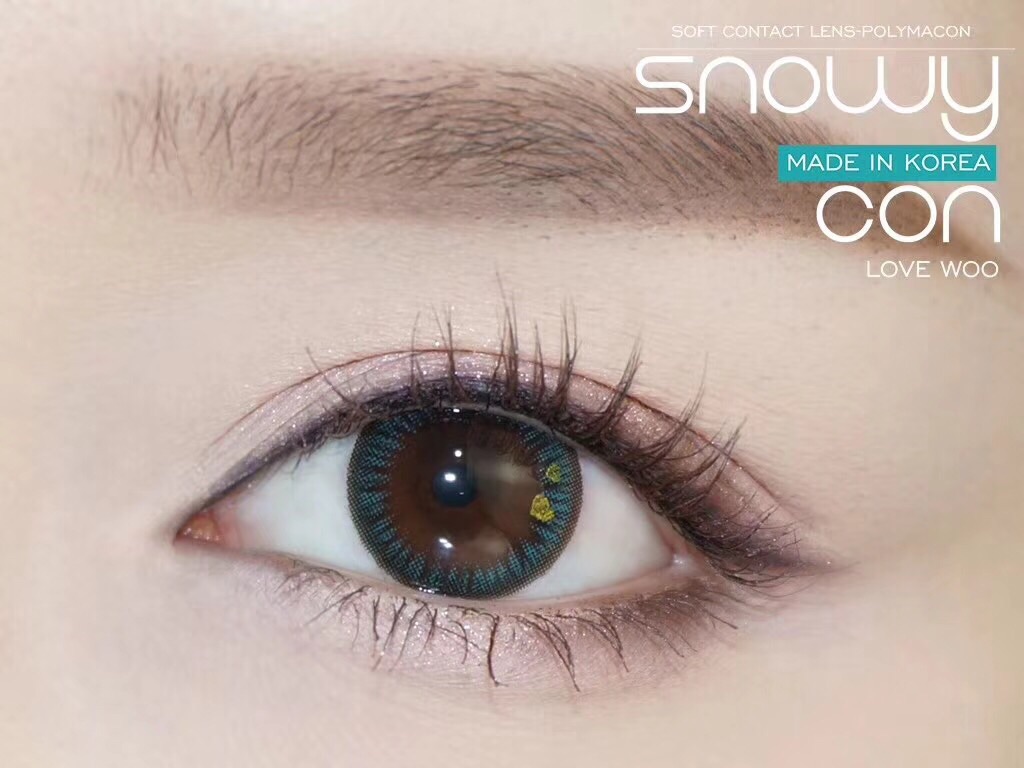 美瞳单品推荐:snowycon画心湖蓝绿