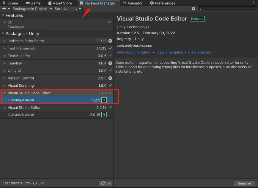 Unity vscode unity 