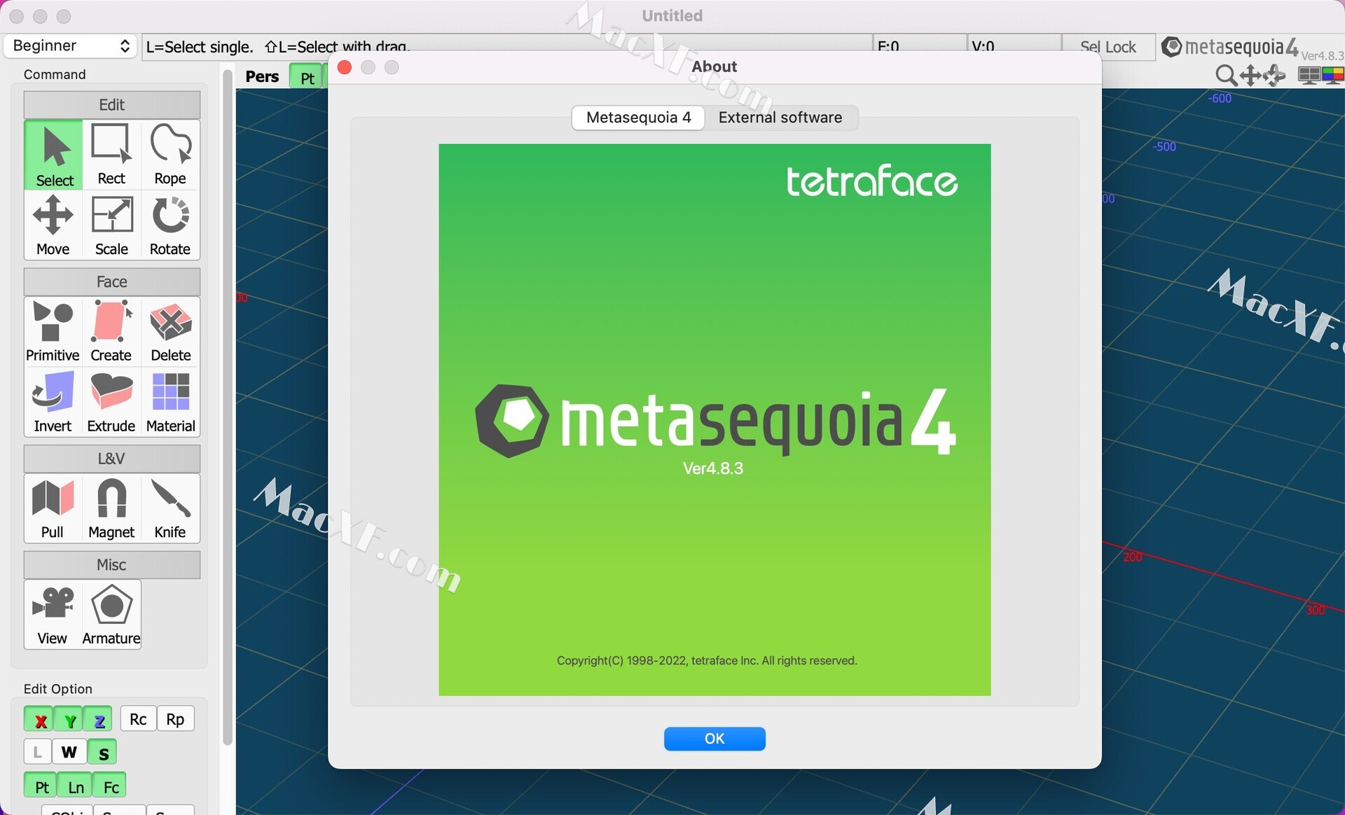 instal the new for mac Metasequoia 4.8.6