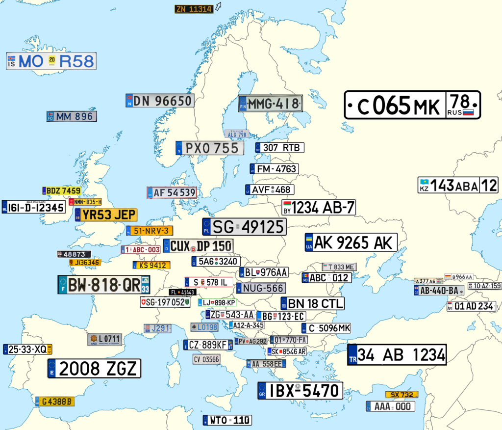 the-number-plates-of-europe-number-plate-number-plate-design-map