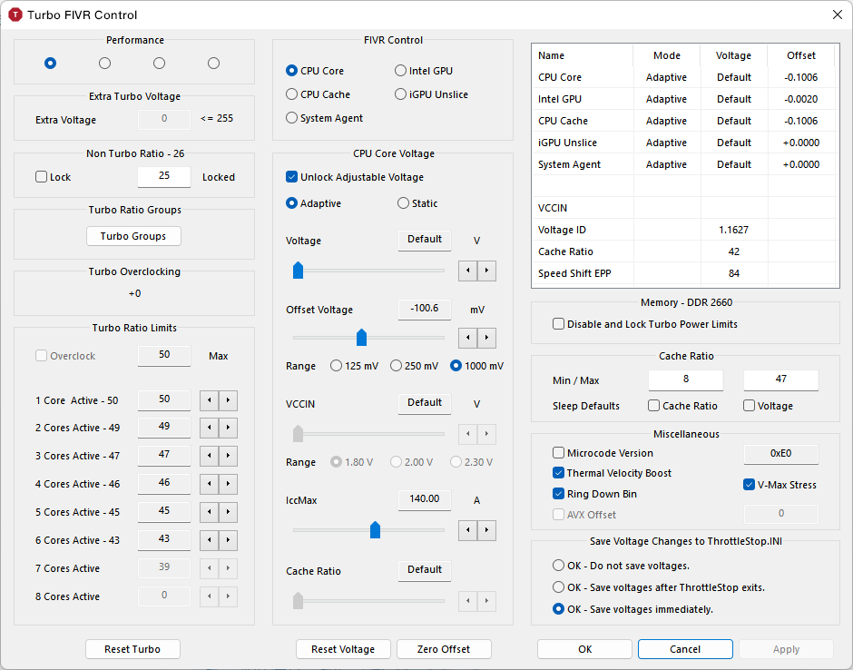 10750H解锁降压后的ThrottleStop食用指南 哔哩哔哩