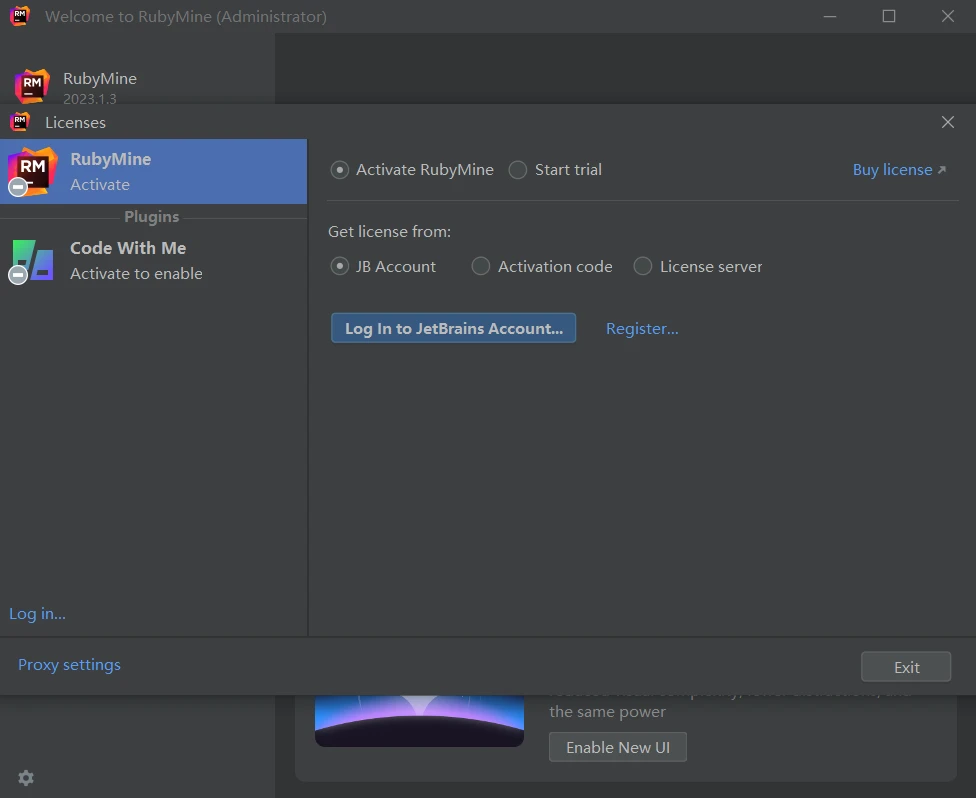 instal the new JetBrains RubyMine 2023.1.3
