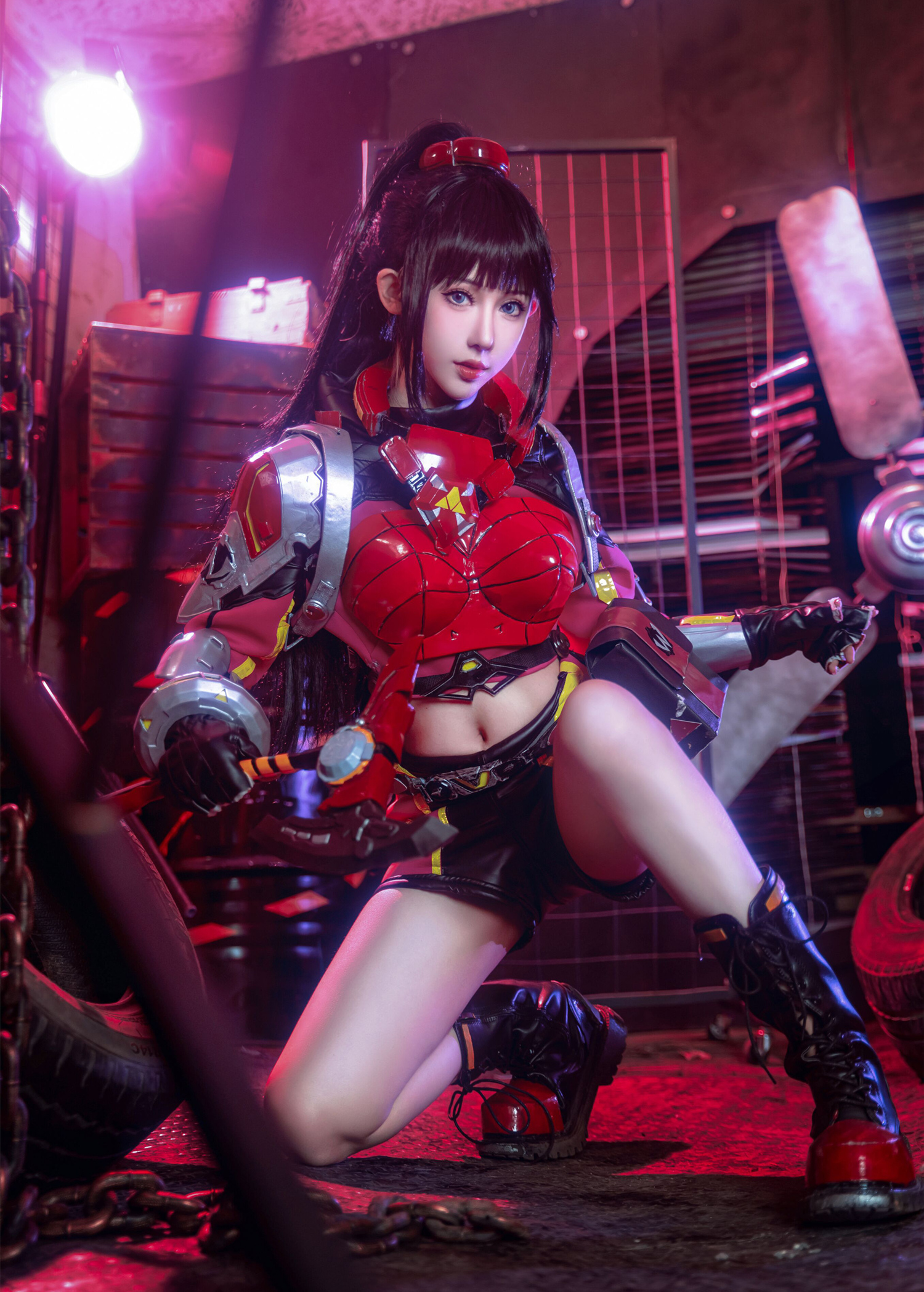 仙女月无暗英雄高马尾阿燃cosplay6