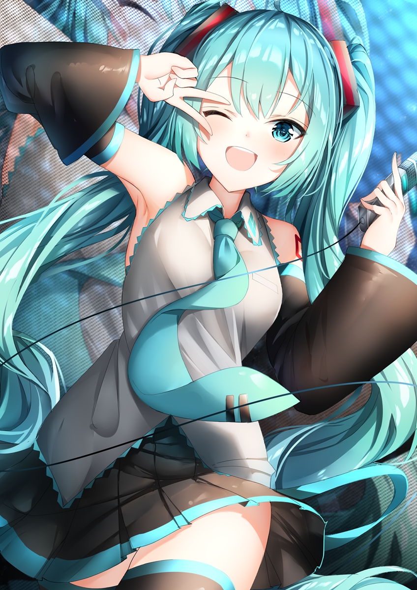 『初音ミク』公式服精选100张ღ