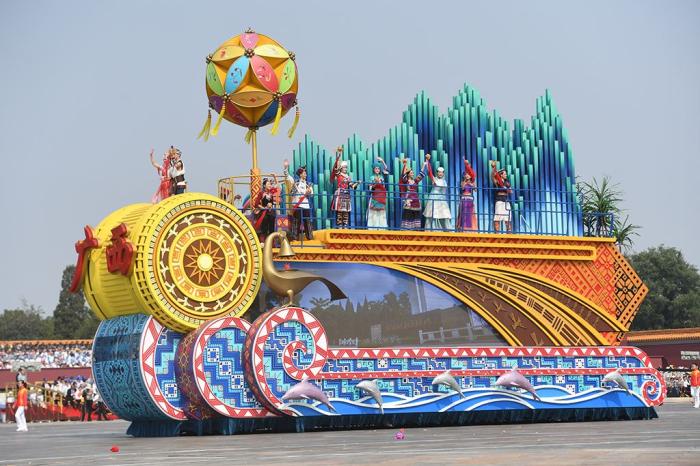 70周年阅兵花车介绍图片