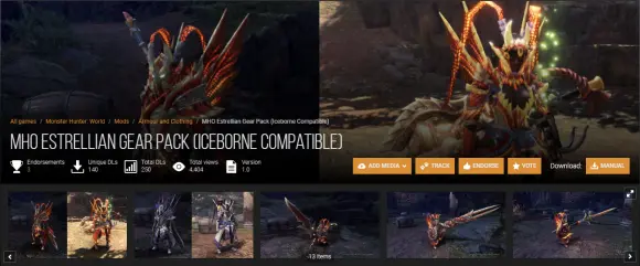 怪物猎人世界 冰原 最新版mod合集 希望找到喜欢的mod内容 哔哩哔哩