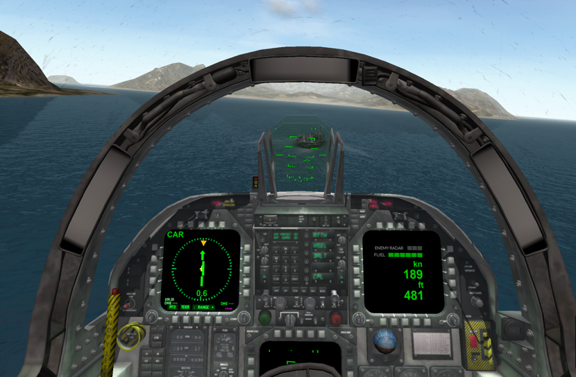 carrier landing座舱