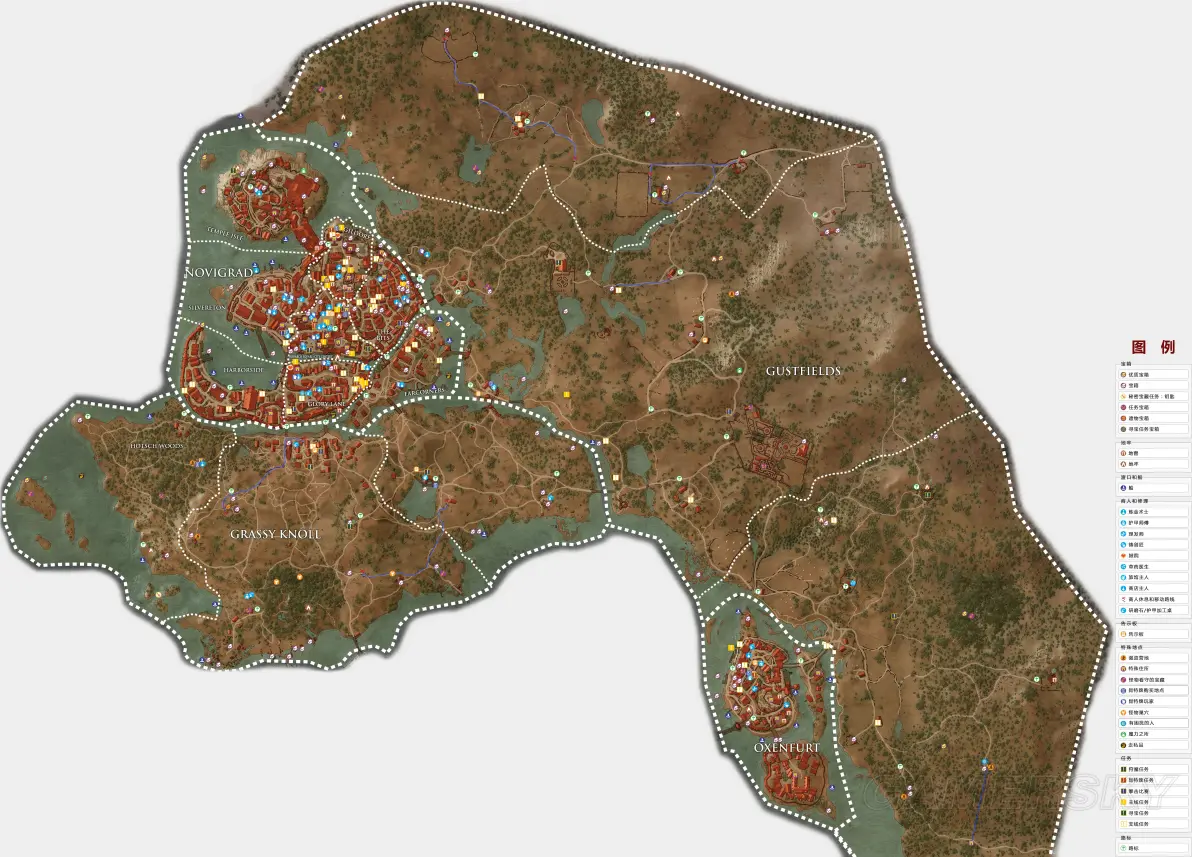 巫师3狂猎石之心血与酒全图物品位置分享