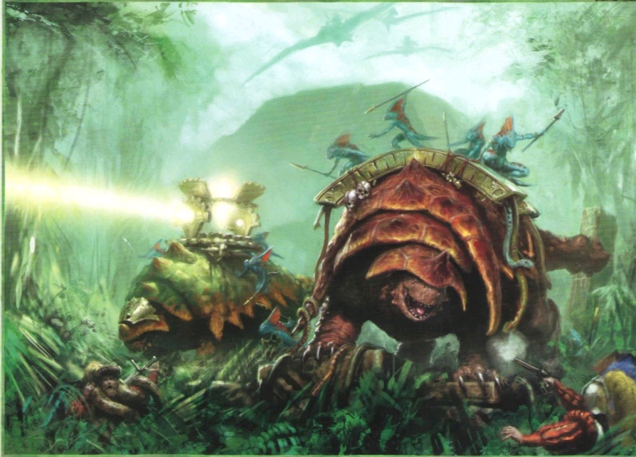 中古战锤:蜥蜴人兵种