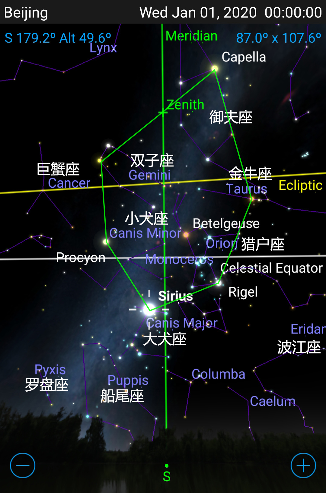 夜空星座分布示意图图片