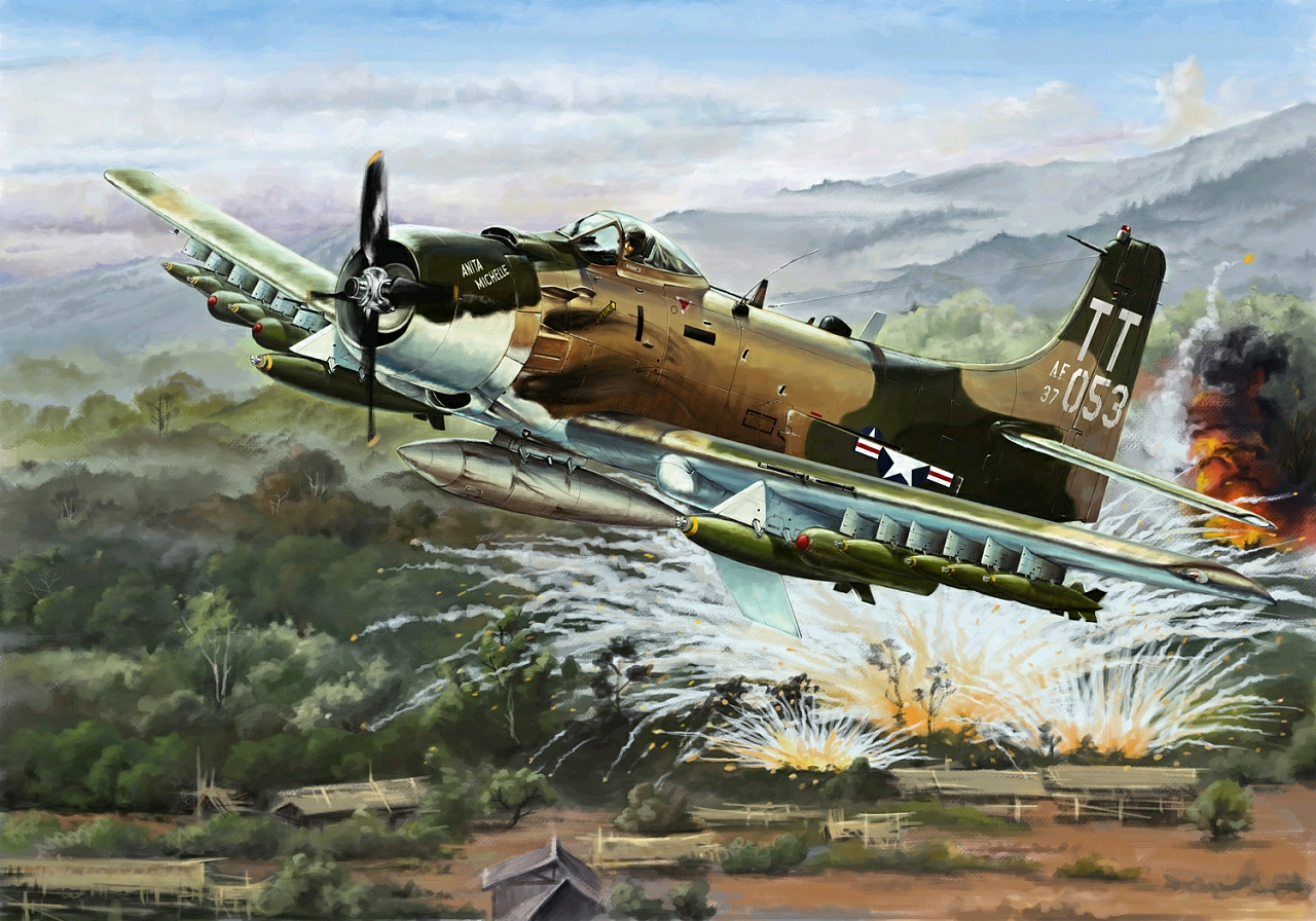 战斗机优秀绘画作品,力与美的结合(四十四)