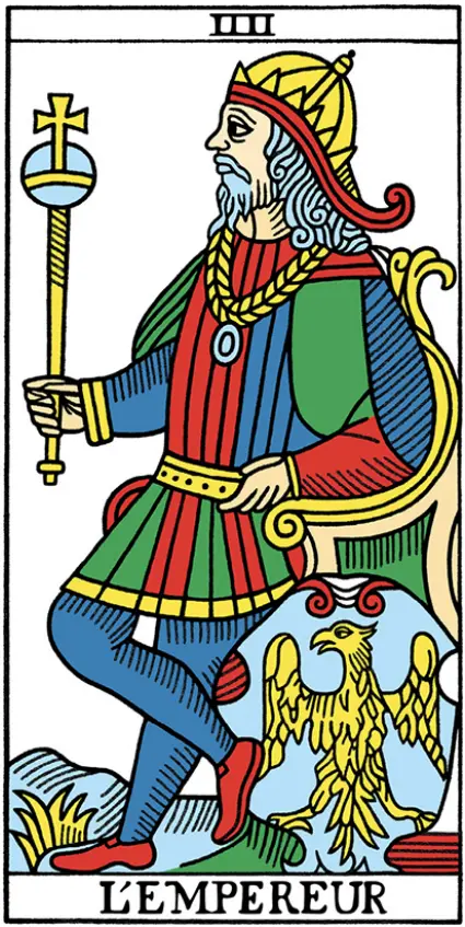 马赛塔罗牌4 皇帝 哔哩哔哩