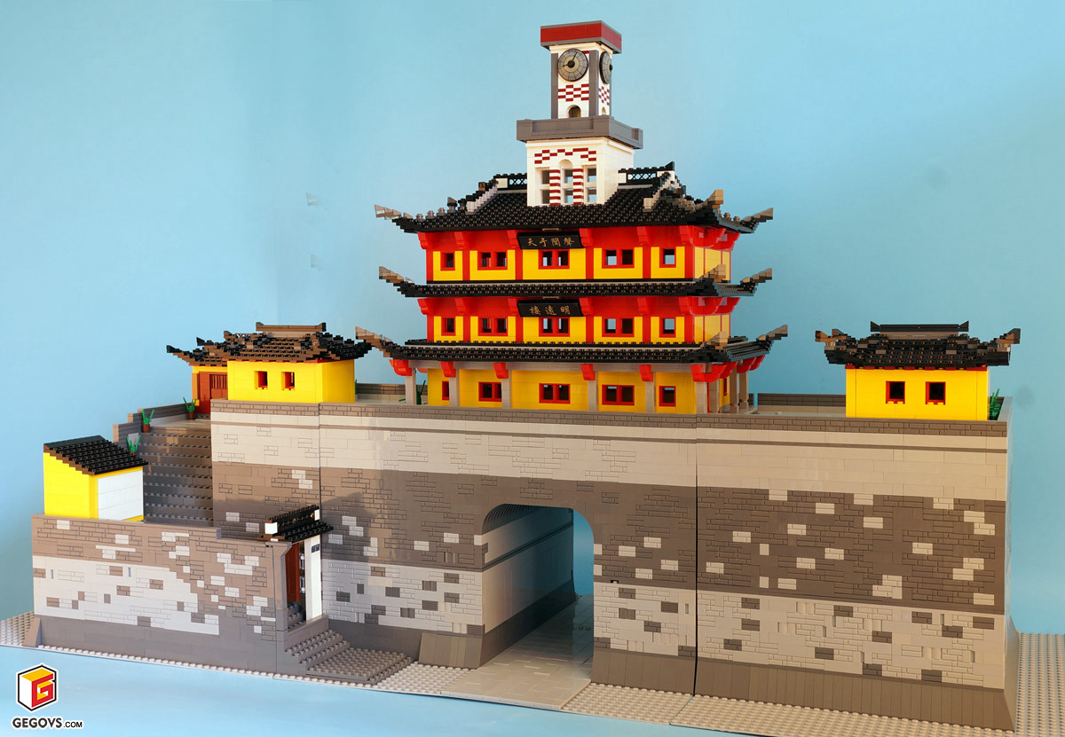 【gs的moc】中国风-宁波鼓楼乐高版