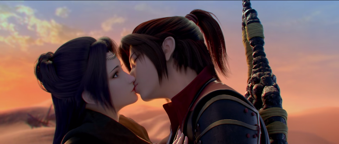 斗破苍穹:萧炎云韵沙漠一吻定情,熏儿啊!你快回