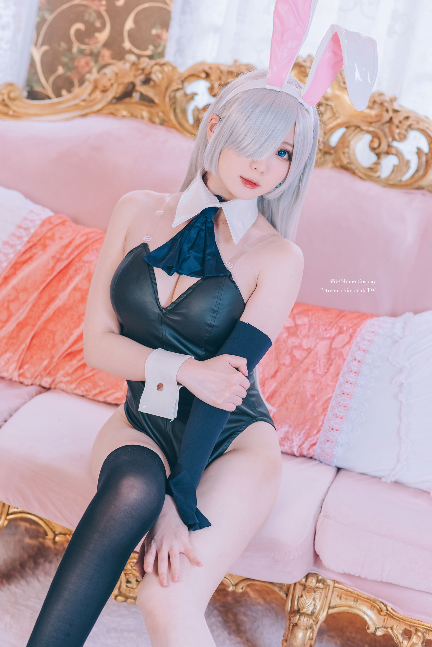 霜月shimo七大罪伊丽莎白兔女郎cosplay3