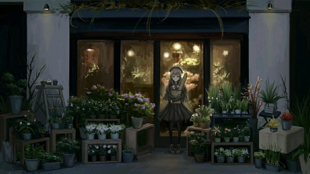 动画 动漫杂谈 「肆拾柒」花店钢铁森林中的花店,是在黑白的城市里仅