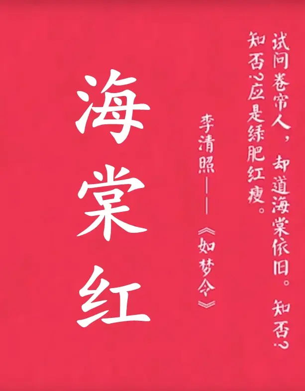 艺术史老师分享之 中华美色之海棠红 哔哩哔哩