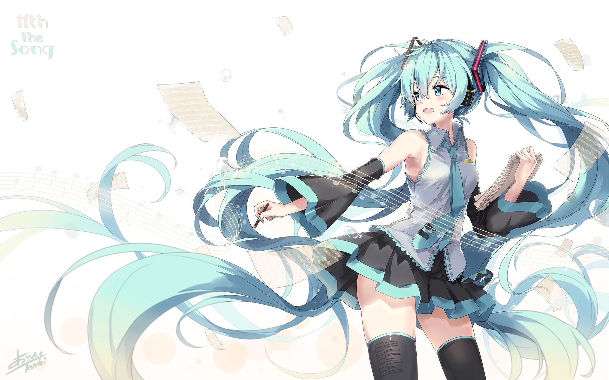 『初音ミク』公式服精选100张ღ