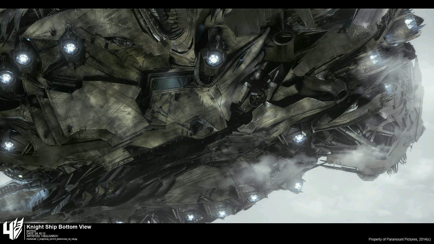 变形金刚真人电影概念图(变4禁闭骑士飞船篇)