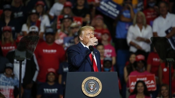 韩粉又立功,川普竞选演讲被百万人放鸽子,东方神秘力量要操纵大选?