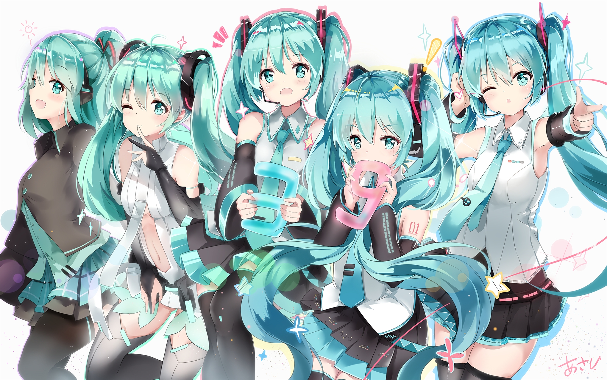 『初音ミク』公式服精选100张ღ