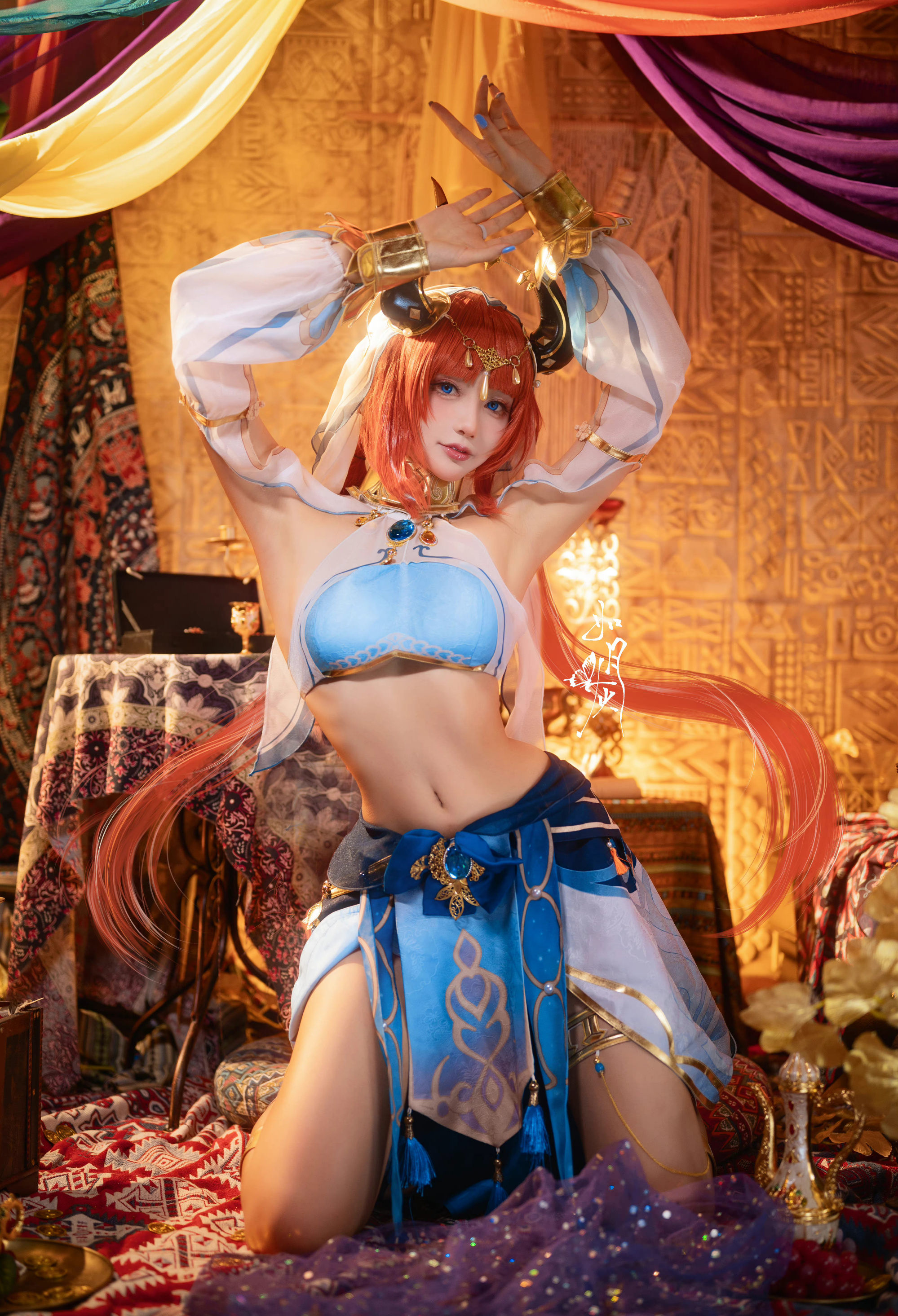 如月灰原神妮露cosplay3