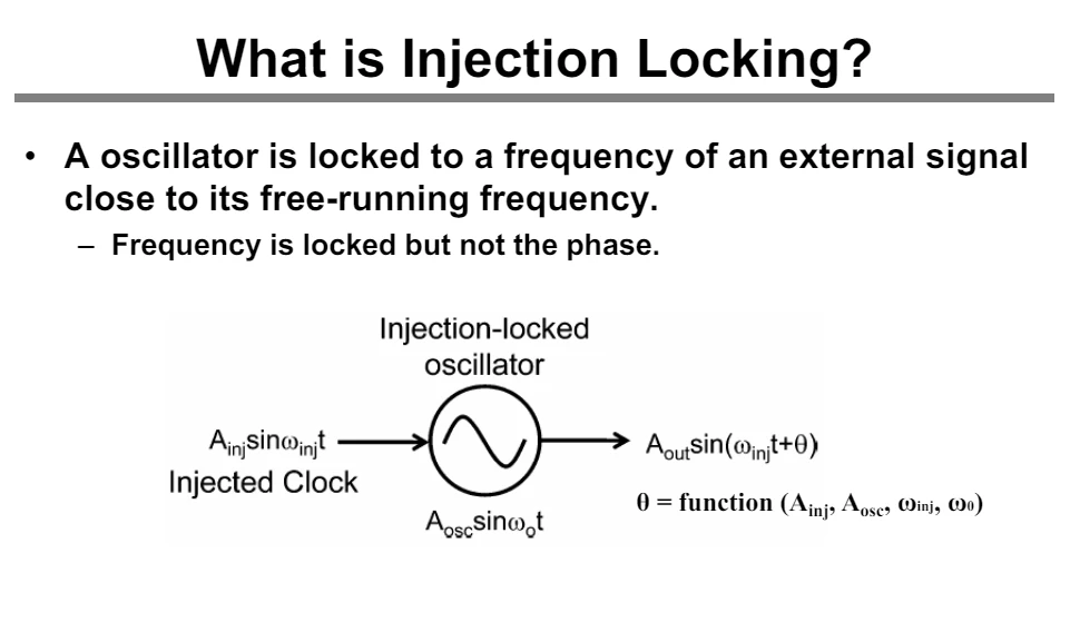 什么是injection locking - 哔哩哔哩