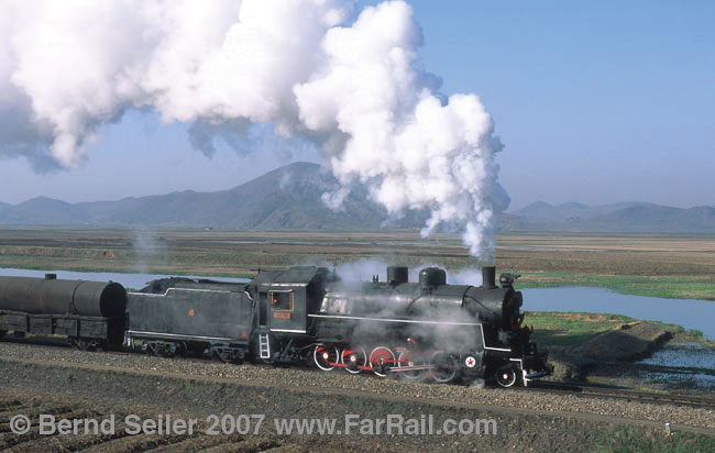 朝鲜蒸汽机车图片
