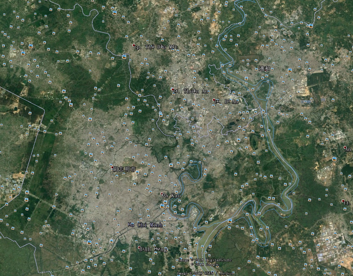 越南卫星地图图片