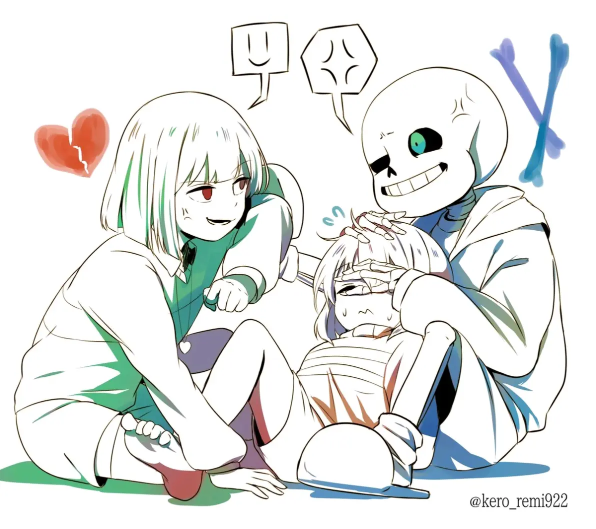 undertale美图图集 sans chara frisk篇