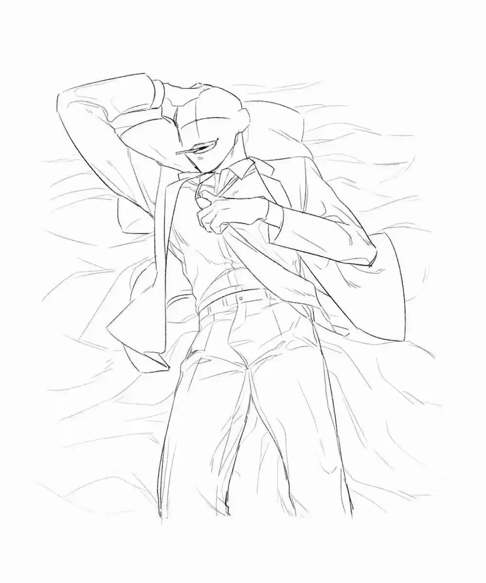 绘画参考涩涩的男性姿势参考有木有撩到