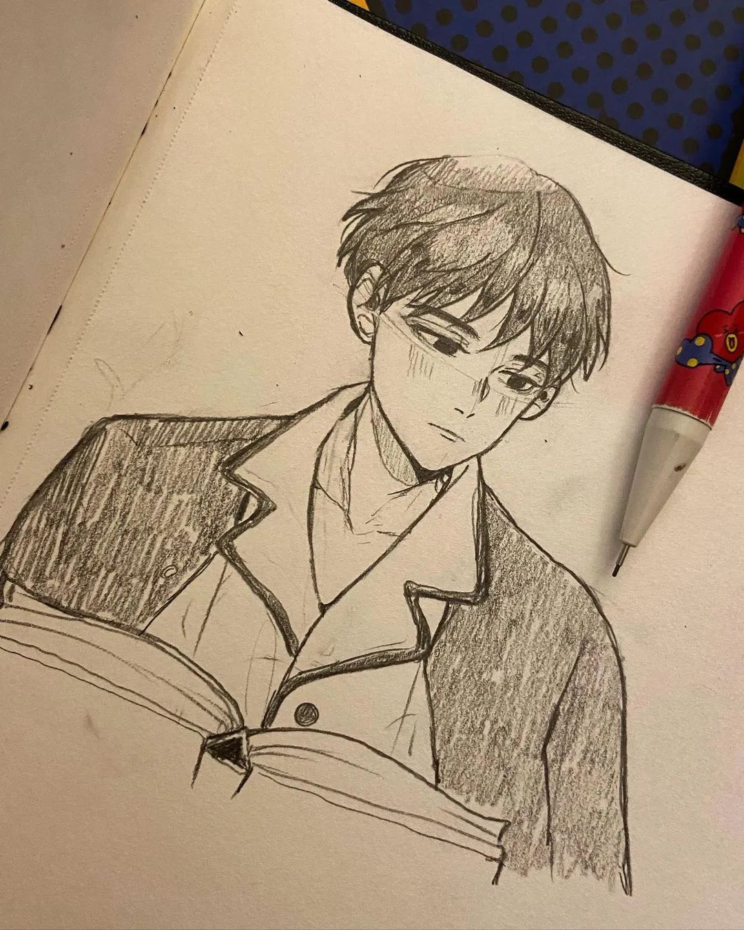 【线稿素材】韩漫男生手绘头像!喜欢这个画风吗!