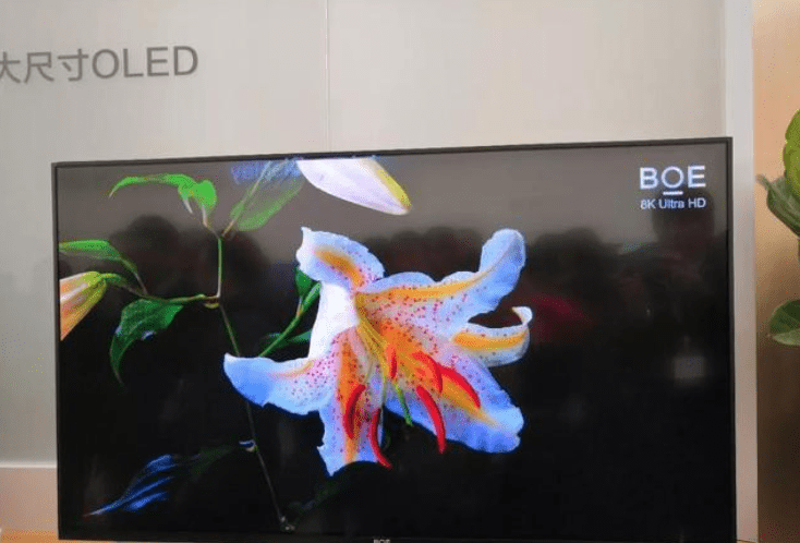 图为京东方8k oled显示屏