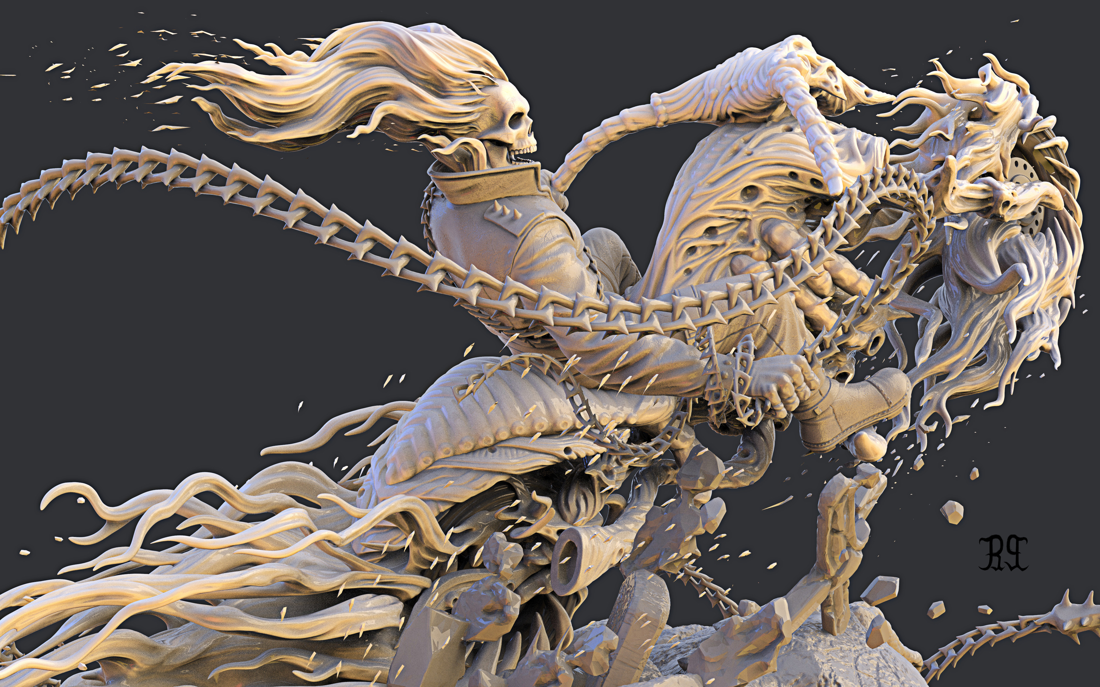 一组非常棒的3d人物建模作品欣赏造型帅气制作十分精致