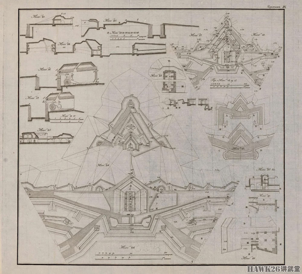 欧洲棱堡结构图图片