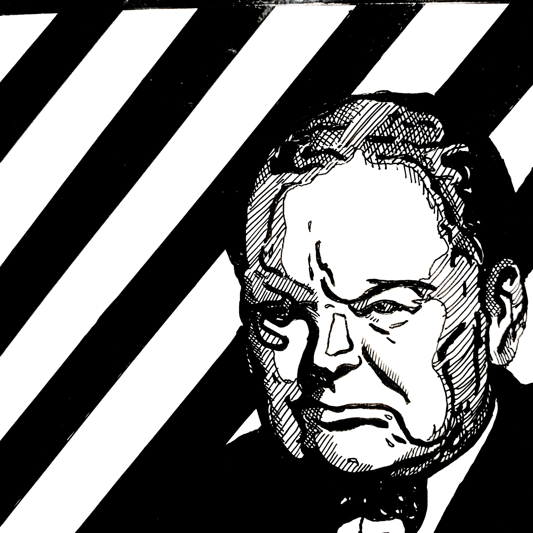 和表情变化我画的时候想让它们联系起来以背景由黑到白表示人物的心情