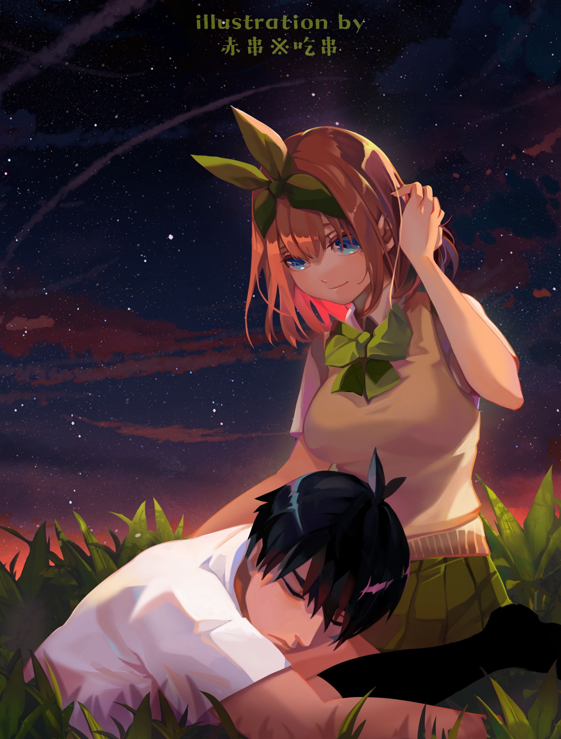 安下心来入睡吧膝枕插画特辑20210121