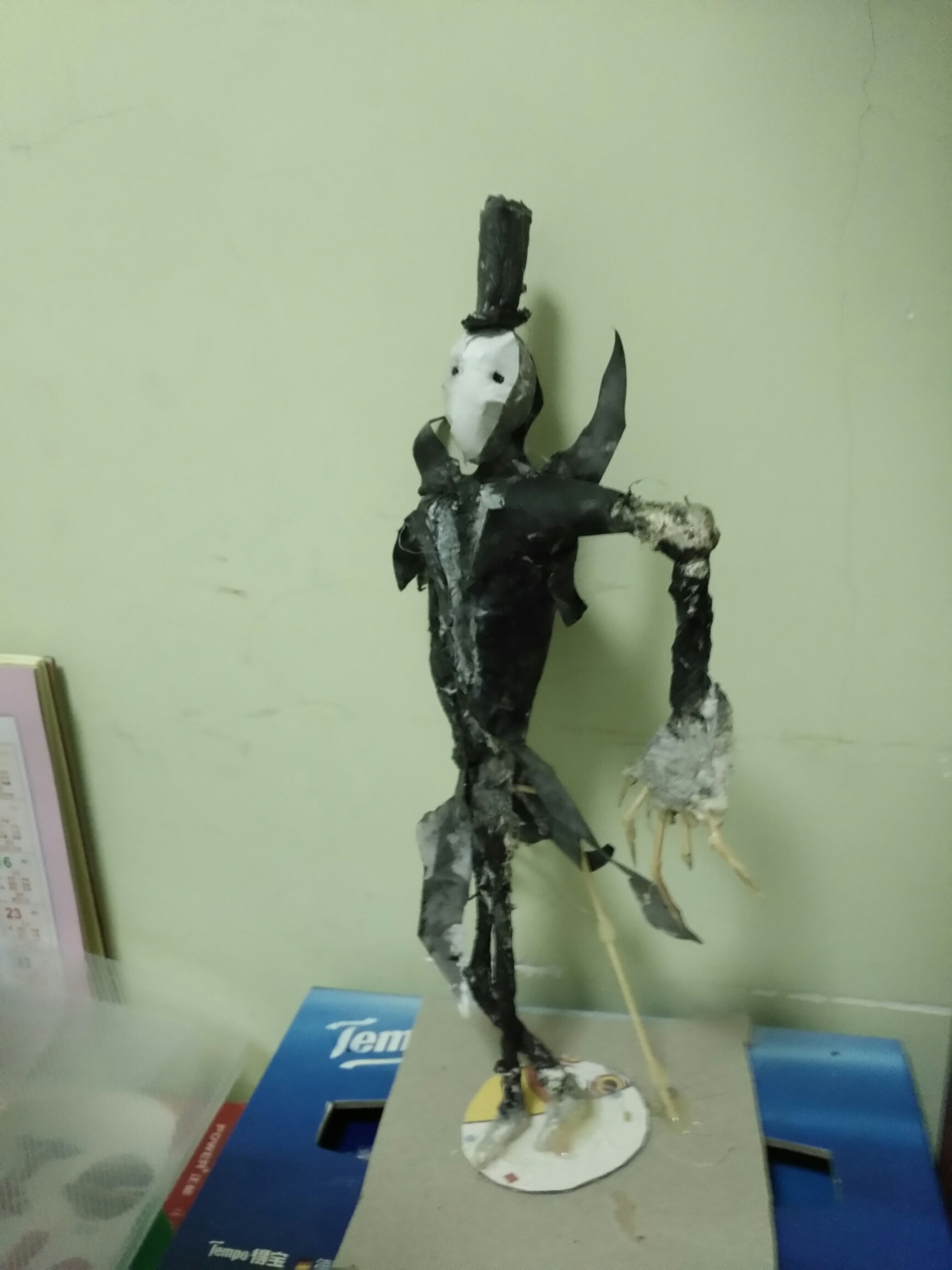 用了两个星期用纸做的杰克大猪蹄子,一累死我了.