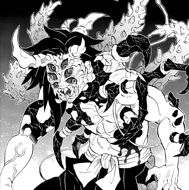 鬼灭之刃176 黑死牟鬼化的第二形态丑到我了 比下弦五的蜘蛛爸还丑 哔哩哔哩